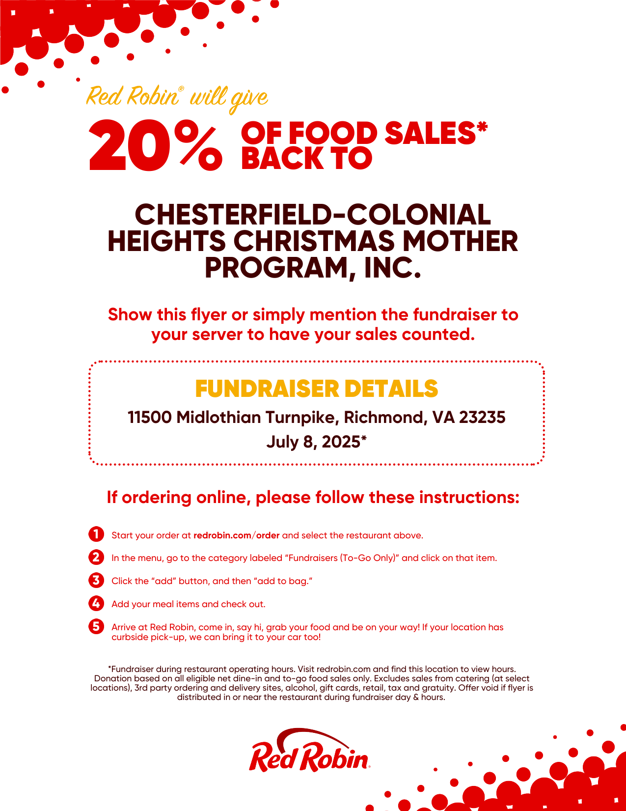 Red Robin fundraiser-flyer